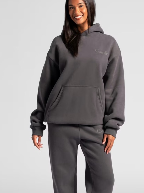 Comfrt Tops - Comfrt gray minimalist hoodie sweatshirt